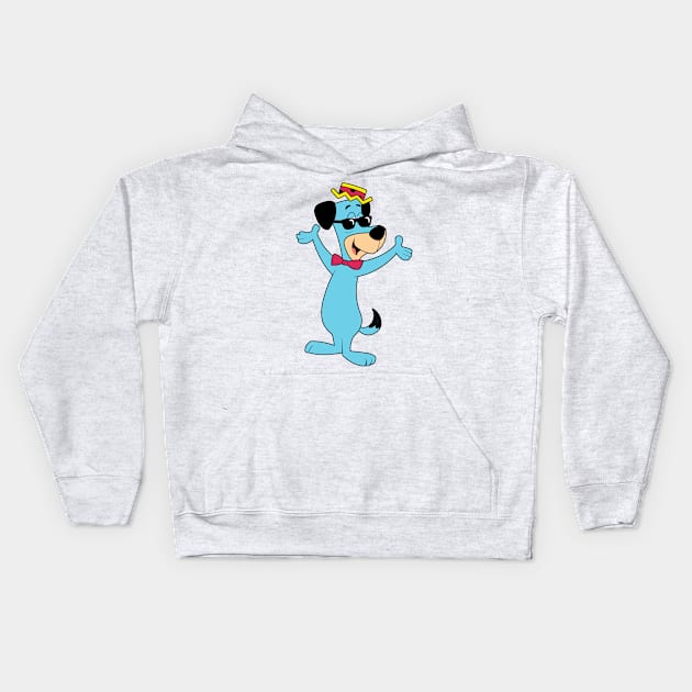 Huckleberry Hound Cool - Sunglasses Kids Hoodie by LuisP96